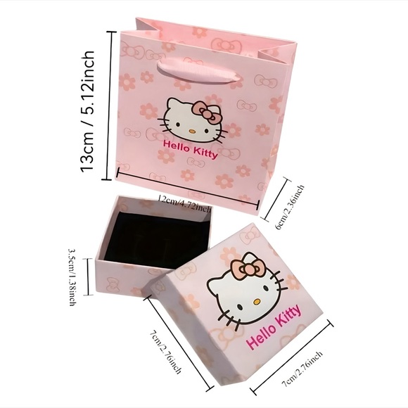 HELLO KITTY Gift Box & Bag Set NWOT - Picture 2 of 2